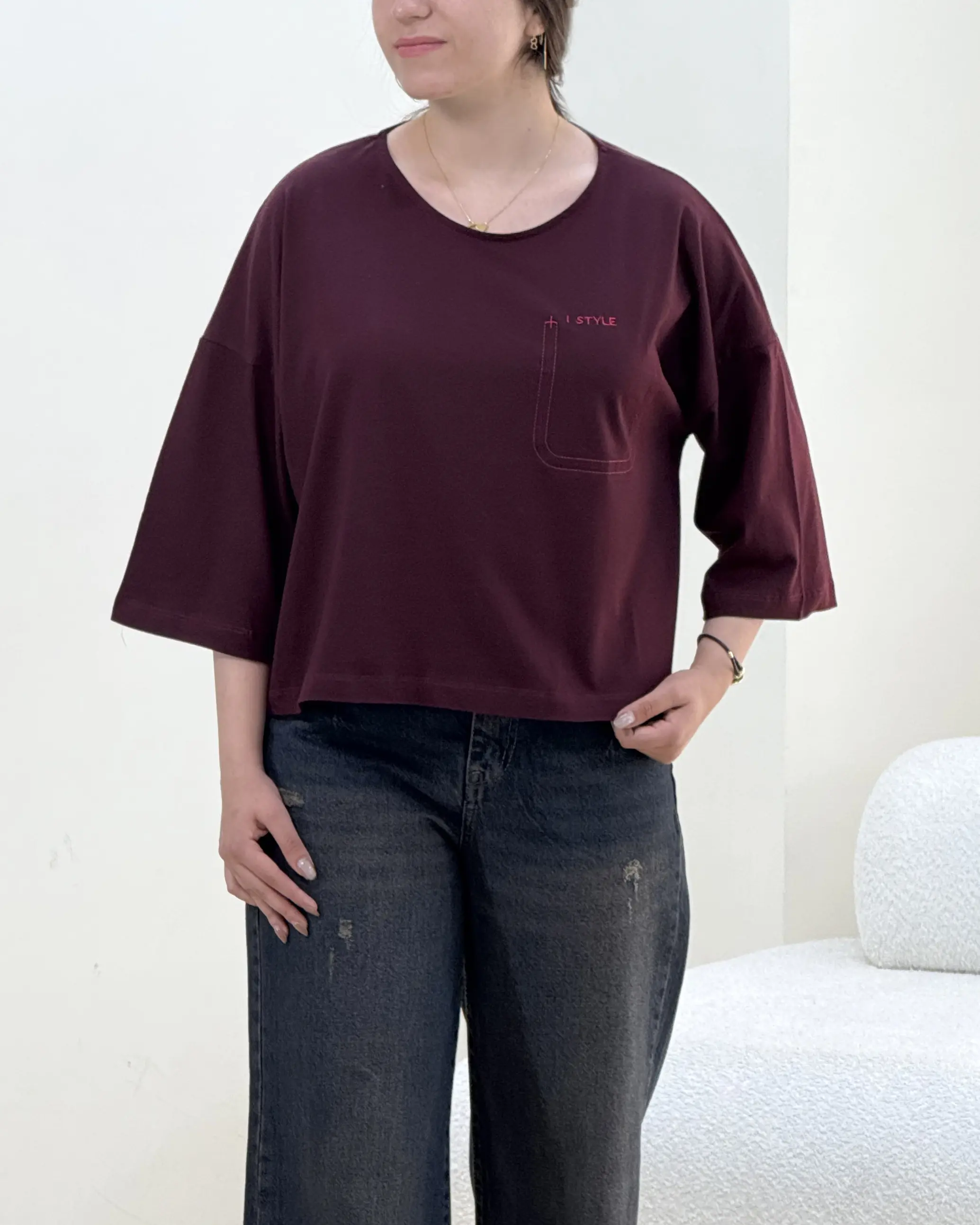 تیشرت باکسی طرح استایل